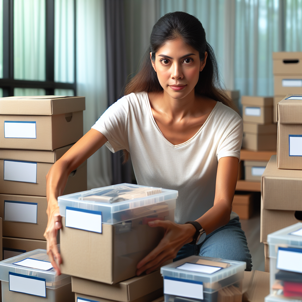 Preparar una mudanza con poco tiempo empacando cajas