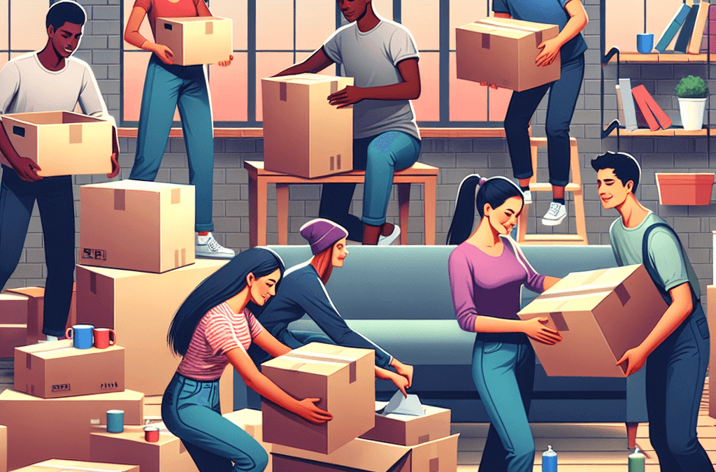 Cómo organizar una mudanza con ayuda de amigos