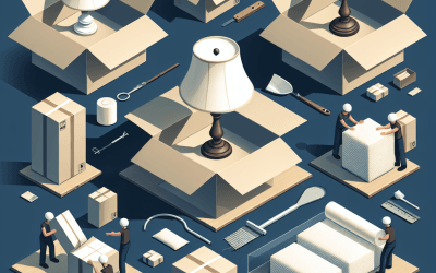 Cómo embalar lámparas y objetos voluminosos de forma segura y eficiente