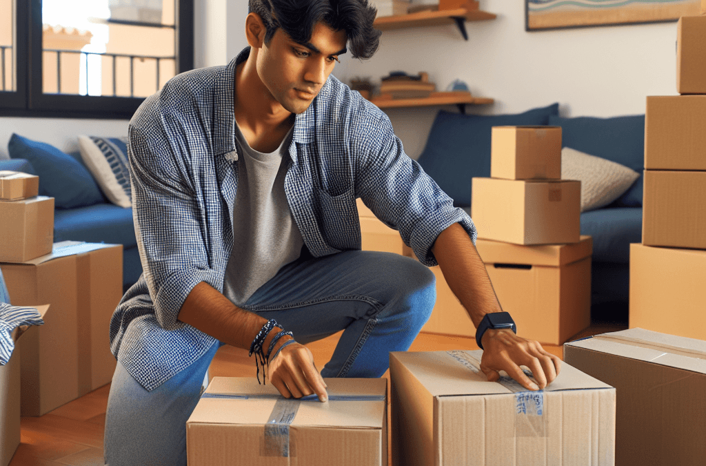 Mudanzas para estudiantes en Alicante con cajas y planificación