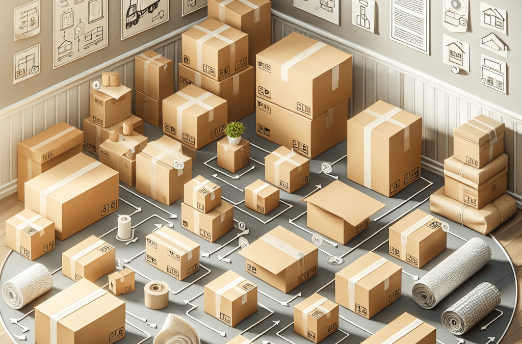 Cómo preparar una mudanza paso a paso para principiantes con cajas y materiales de embalaje