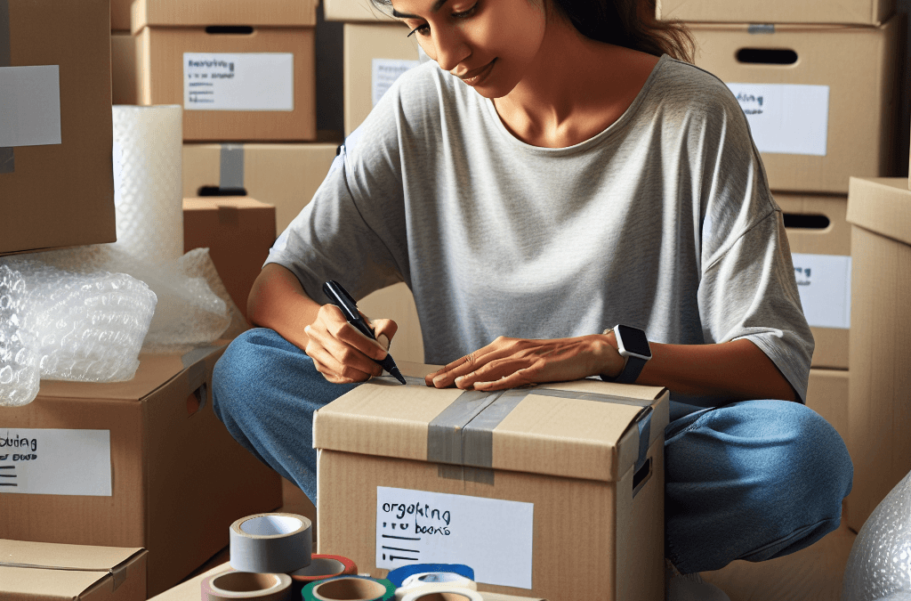 Preparar una mudanza cuando te mudas a otra comunidad autónoma con cajas y materiales de embalaje