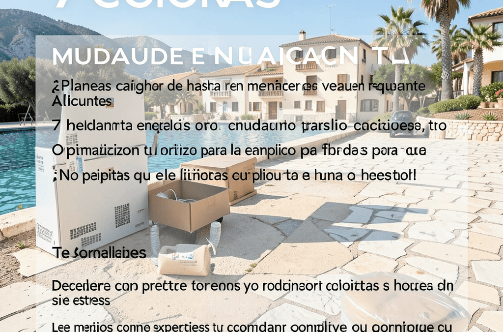 Como preparar una mudanza en verano en Alicante: 7 Claves